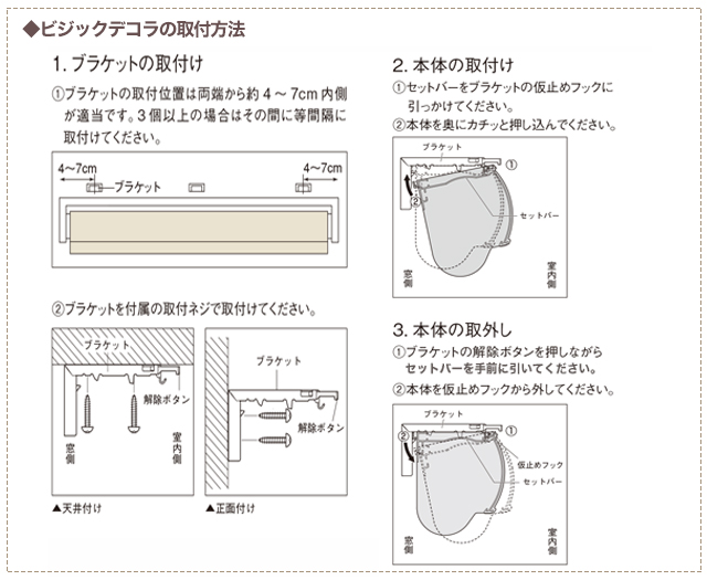 ビジックデコラ取り付け方法